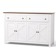 Detailed information about the product Artiss Buffet Sideboard Storage Cabinet Kitchen Cupboard 2 Drawers 140CM White