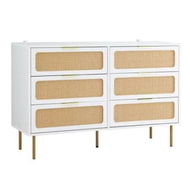 Detailed information about the product Artiss Chest of 6 Drawers Lowboy Cabinet White