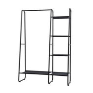 Detailed information about the product Artiss Clothes Rack Coat Stand 150cm Hanger Closet Black