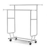 Detailed information about the product Artiss Clothes Rack Double Rail Coat Stand Adjustable Hanger