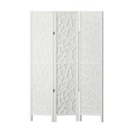 Detailed information about the product Artiss Clover Room Divider Screen Privacy Wood Dividers Stand 3 Panel White