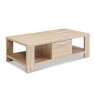 Detailed information about the product Artiss Coffee Table 1 Drawer Oak Maxi