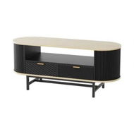 Detailed information about the product Artiss Coffee Table Drawer Shelf Wood&Black