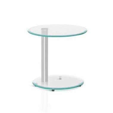 Artiss Coffee Table Oval Tempered Glass Side End Beside Tables Cafe 45cm