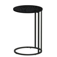 Detailed information about the product Artiss Coffee Table Side Table Round Black Martha