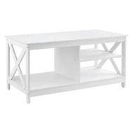 Detailed information about the product Artiss Coffee Table Storage Shelf White