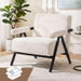 Artiss Compressed Armchair White Corduroy Accent Chair for Small Space. Available at Crazy Sales for $179.95