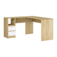 Detailed information about the product Artiss Computer Desk Drawer Cabinet L-Shape Oak 136CM