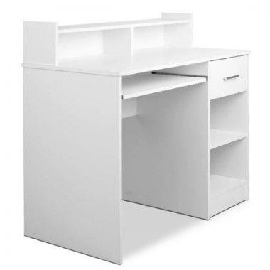 Artiss Computer Desk Shelf Drawer Cabinet White 100CM