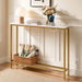 Artiss Console Table Entryway Hallway Display Desk Charging Station Marble Finish White & Gold. Available at Crazy Sales for $94.95