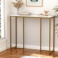 Detailed information about the product Artiss Console Table Marble Effect White&Gold
