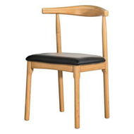 Detailed information about the product Artiss Dining Chair Rubber Wood Leather Seat Black