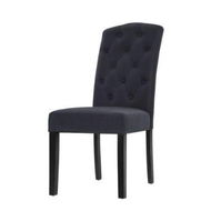 Detailed information about the product Artiss Dining Chairs Set of 2 Linen Parsons Chair Dark Grey