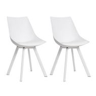 Detailed information about the product Artiss Dining Chairs Set of 2 PU Leather Plastic Metal White