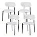 Artiss Dining Chairs Set of 4 Sherpa Boucle White. Available at Crazy Sales for $254.95