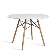 Detailed information about the product Artiss Dining Table Round White 4 Seater 100CM