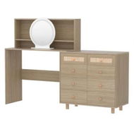 Detailed information about the product Artiss Dressing Table Set Stool LED Mirror Pine