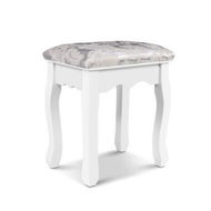 Detailed information about the product Artiss Dressing Table Stool Velvet White