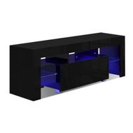 Detailed information about the product Artiss Entertainment Unit TV Cabinet LED 130cm Black Elo