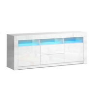 Detailed information about the product Artiss Entertainment Unit TV Cabinet LED 160cm White Anna