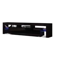 Detailed information about the product Artiss Entertainment Unit TV Cabinet LED 189cm Black Elo