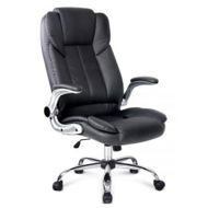 Detailed information about the product Artiss Executive Office Chair Leather Tilt Black