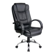 Detailed information about the product Artiss Executive Office Chair Leather Tilt Black