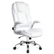 Detailed information about the product Artiss Executive Office Chair Leather Tilt White