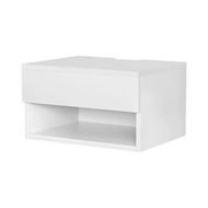 Detailed information about the product Artiss Floating Bedside Table Nightstand Drawer White