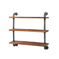 Detailed information about the product Artiss Floating DIY Pipe Shelf 3 Tiers - ISSA