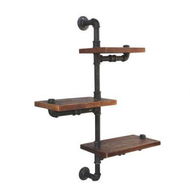 Detailed information about the product Artiss Floating DIY Pipe Shelf 3 Tiers - IVAN