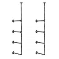 Detailed information about the product Artiss Floating DIY Pipe Shelf Metal Brackets Set of 2