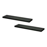 Detailed information about the product Artiss Floating Wall Shelf Set of 2 Black 90CM