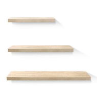 Detailed information about the product Artiss Floating Wall Shelf Set of 3 Oak