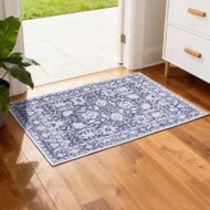 Detailed information about the product Artiss Floor Rug 50X80cm Doormat Soft Velvet Non-Slip Bath Mat Small Rug Modern
