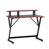 Detailed information about the product Artiss Gaming Desk Computer Desks Table 2-Tiers Storage Study Home Ofiice 100CM