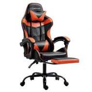 Detailed information about the product Artiss Gaming Office Chair Executive Computer Leather Chairs Footrest Orange