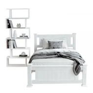 Detailed information about the product Artiss King Single Bed Frame and Bookshelf