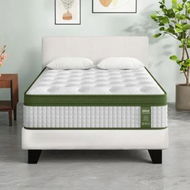 Detailed information about the product Artiss King Single Bed Set with BedStory Hybrid Mattress Upholstered Platform White Boucle Fabric