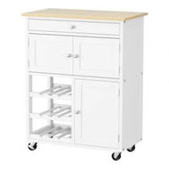 Detailed information about the product Artiss Kitchen Island Trolley Rolling Serving Cart Storage Cart Drawer Cupboard