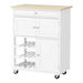 Artiss Kitchen Island Trolley Rolling Serving Cart Storage Cart Drawer Cupboard. Available at Crazy Sales for $149.95