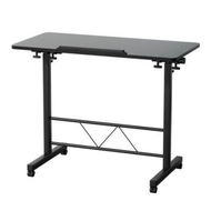 Detailed information about the product Artiss Laptop Desk Table Height Adjustable Wooden Bed Side Tables 80CM Black