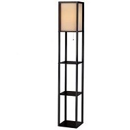 Detailed information about the product Artiss Led Floor Lamp Shelf Vintage Wood Standing Light Reading Storage Bedroom