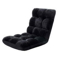 Detailed information about the product Artiss Lounge Sofa Bed Flannel Fabric Black