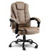 Artiss Massage Office Chair Executive Computer Gaming Chairs Brown PU Leather Espresso. Available at Crazy Sales for $139.95