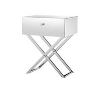 Detailed information about the product Artiss Mirrored Bedside Table Drawers Side Table Storage Nightstand Silver MOCO