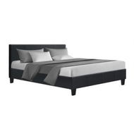 Detailed information about the product Artiss Neo Bed Frame Fabric - Charcoal Queen