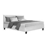 Detailed information about the product Artiss Neo Bed Frame PU Leather - White Double