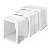 Detailed information about the product Artiss Nesting Coffee Table Set of 3 Glossy White