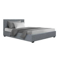 Detailed information about the product Artiss Nino Bed Frame Fabric - Grey King Single